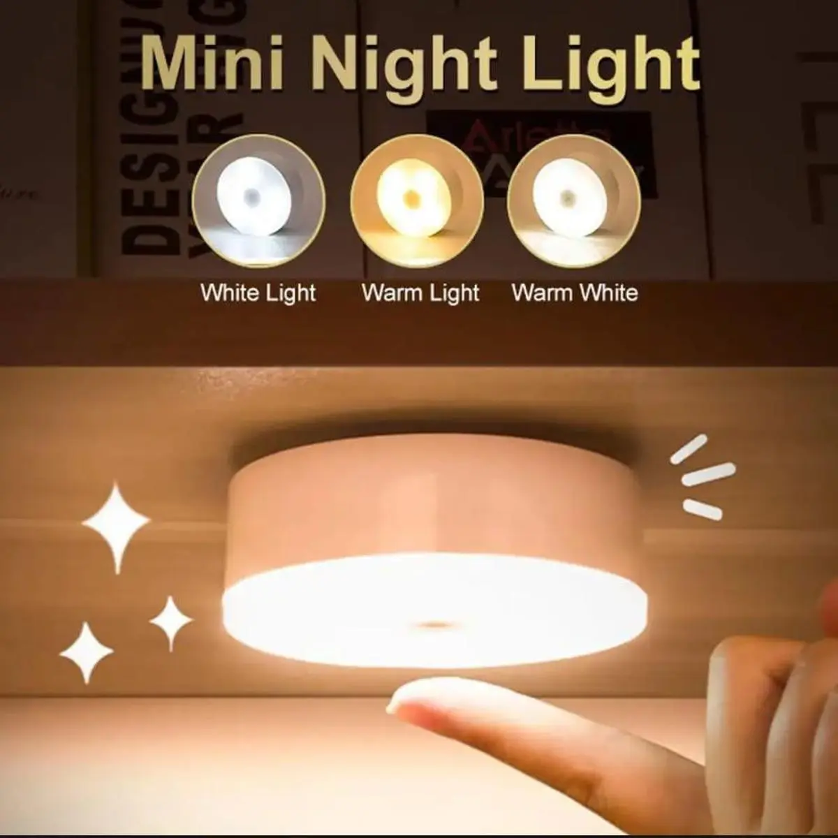 LED Night Light Motion-Sensing Lamp Portable Night Lamp