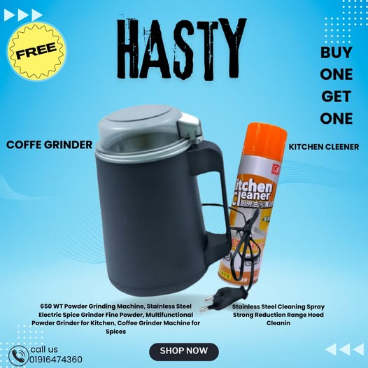 BUY 1 COFFE GRINDER GET 1 Cleaner Kitchen Spray