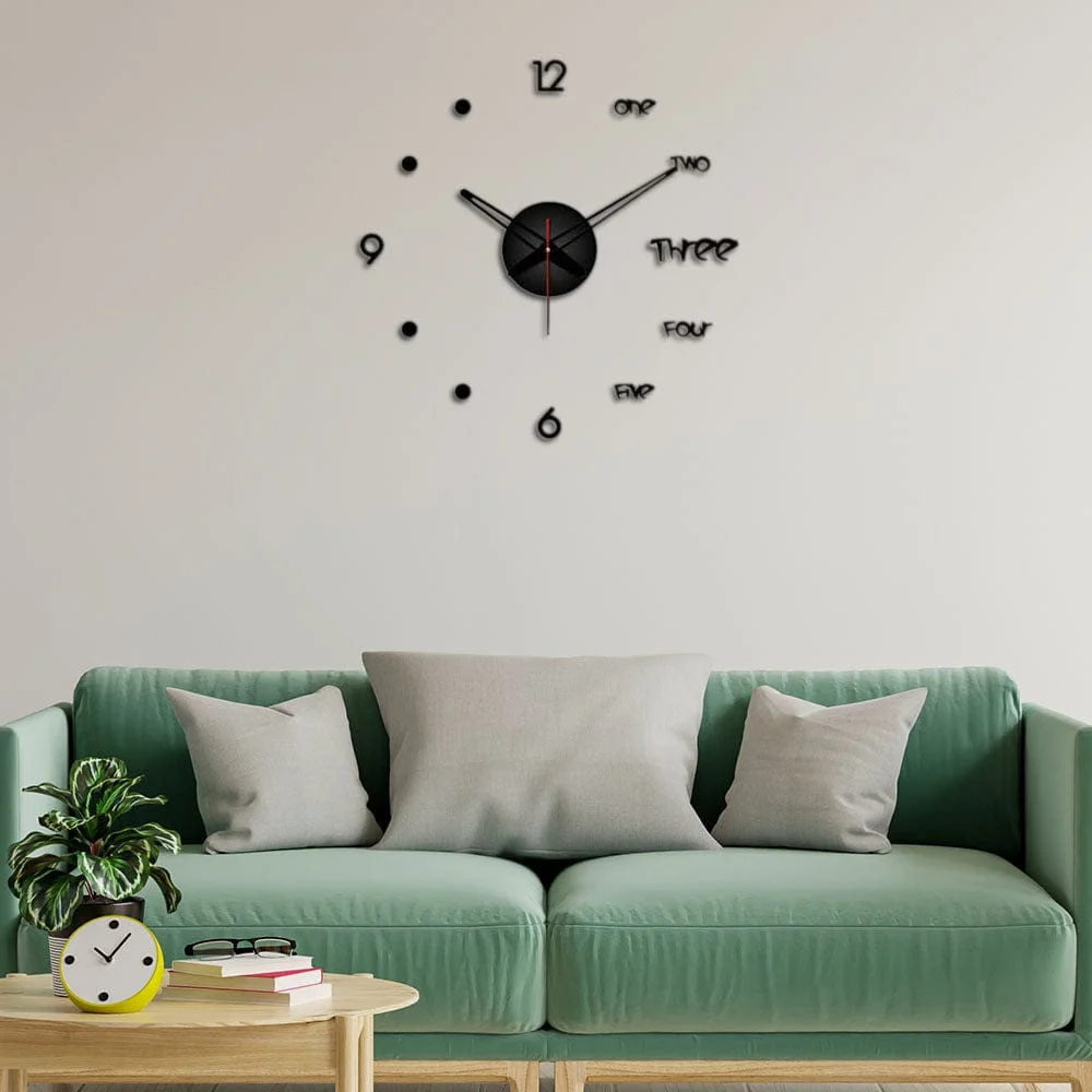 Room Wall Decor DIY Giant Wall Clock